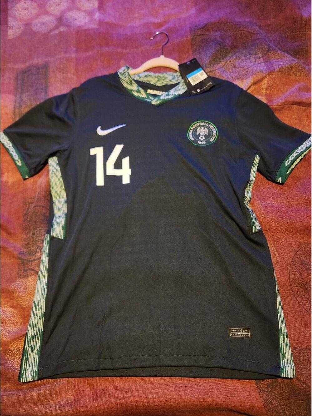 BNWT Nigeria 2020/2021 Authentic Iheanacho Away Soccer Jersey Size M
